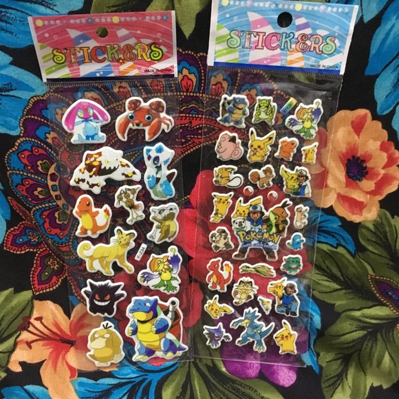 MY POKEMON PUFFY FOAM STICKER COLLECTION LOT - Picture 7 of 10